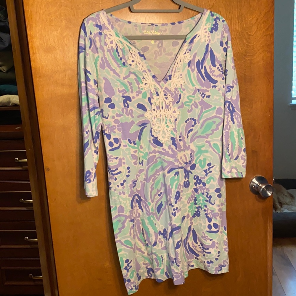 Lilly Pulitzer Long Sleeve V-Neck Dress